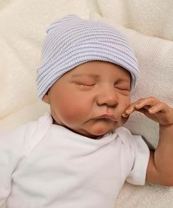 Reborn Baby Dolls Black Girl – 19 Inch Lifelike Soft Body Realistic Newborn Baby Doll African American Real Life Sleeping Baby Dolls with Toy Accessories for Kids Age 3+