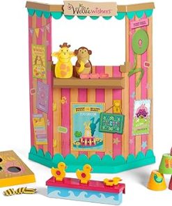 American Girl WellieWishers 14.5-inch Doll Carnival Games Playset with Ticket Booth and Carnival Games, For Ages 4+