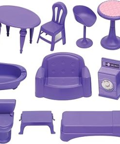 American Plastic Toys Fashion Doll Cozy Cottage For Toddlers & Kids Ages 3 Years and Up | 13 Accessories to Decorate With | Made in USA from Safe Plastics | Encourages Immersive Play 2