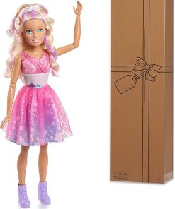 Barbie 28-Inch Best Fashion Friend Star Power Doll and Accessories, Blonde Hair, Kids Toys for Ages 3 Up by Just Play