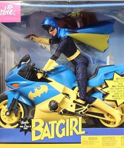 Barbie Year 2003 Super Hero 12 Inch Doll Set – Barbie as Batgirl with Batgirl’s Motorcycle and Batarang
