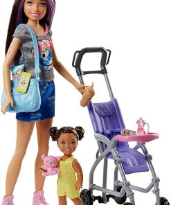 Barbie Skipper Babysitters Stroller Playset, Multicolor