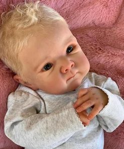 Zero Pam Reborn Baby Dolls 18inch Realistic Lifelike Newborn Baby Dolls Eyes Open Handmade Soft Body Real Life Baby Doll That Look Real with Clothes Toy Accessories 2