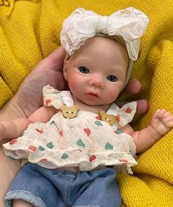 OtardDolls 11 inch Full Silicone Baby Lifelike Reborn Doll Handmade Realistic Reborn Dolls with Accessories