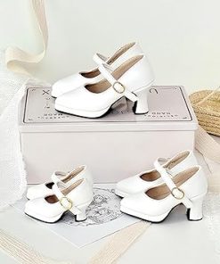 BJD Doll Shoes Carefully Crafted Fashion High Heels for 1/3 1/4 1/6 11.8 18 24 inch BJD Doll Gifts for Doll Lovers (Matte White, 1/3) 2