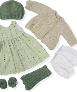 Handmade Waldorf Doll Clothes 12 inch Clothing Set with Pretty Box Girl Christmas Birthday Present-Cook’s Clothes Accessories