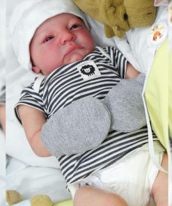 Full Body Silicone Reborn Baby Dolls Boys,19 Inch Realistic Newborn Doll Silicone Bebes Reborn Toy for Kids Age 3+ 2