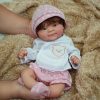 14″ Reborn Baby Dolls, Full Silicone Baby Dolls, Realistic Soft Silicone Newborn Baby Doll, Real Full Body Silicone Reborn Baby Dolls with Feeding Accessories（Girl）