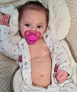 Zero Pam Lifelike Reborn Baby Dolls Silicone Full Body 18 Inch Realistic Newborn Baby Dolls Girls That Look Real Reborn Posable Babies Soft Silicone Babies Doll for Toddlers