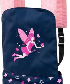 Bayer Design 62216AA Doll Carrier for Kids EasyCarry, Front and Back Portable, Blue, Pink, Fairy 2