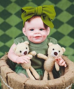 HOOMAI Realistic Reborn Baby Dolls Lifelike 20-Inch Newborn Girl Vinyl Real Life Dolls Soft Cloth Body with Feeding Accessories Gift Box for Kids Age 3+