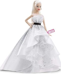 Barbie Collector 60th Anniversary Doll, Blonde, with Diamond-Inspired Gown