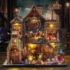 DIY Miniature Dollhouse 1:24 Scale 3D Wooden Dollhouse Making Kit with LED Light and Furniture – Handmade Miniature House Kit – Educational Wooden Model Building Set for Kids and Adults