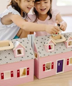 Melissa & Doug Fold & Go Dollhouse | Dollhouses & Dolls | Play Sets | 3+ | Gift for Boy or Girl 2