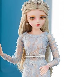 1/3 BJD 24 Inch Anime Ball Joint Doll – Handmade Makeup Collectable Action Figure for Home Desktop Decor and Gift Set (D) 2