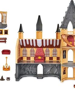 Wizarding World Harry Potter, Magical Minis Hogwarts Castle with 12 Accessories, Lights, Sounds & Exclusive Hermione Doll, Kids Toys for Ages 5 and up