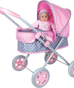 Lissi Dolls – Baby Pram with 14″ Soft Baby
