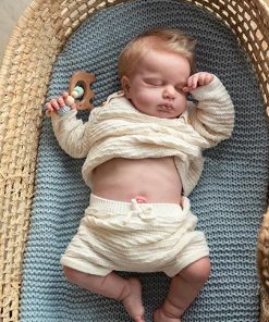 Anano Reborn Boy Dolls -20 Inch Reborn Baby with Blond Hair Reborn Baby Dolls Silicone Full Body Washable Reborn Baby Dolls That Look Real Anatomically Correct Baby Boy Doll