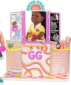 Glitter Girls – GG Drive-Thru Window Set – Deluxe Play Food & Pretend Restaurant Playset for 14-inch Dolls – Toys, Clothes, and Accessories for Kids Ages 3 and Up