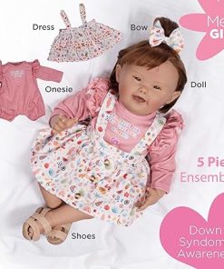 Paradise Galleries 21 Inch Realistic Reborn Baby Girl Doll with Down Syndrome and a Cute Ruffled Onesie Outfit – Baby Gigi 2