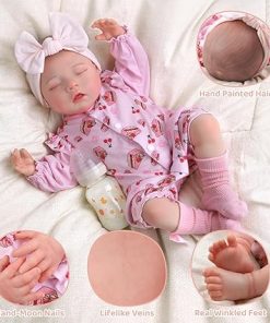 BABESIDE Lifelike Reborn Baby Dolls – Bella, 20-Inch Baby Feeling Realistic-Newborn Baby Dolls Cute Real Life Baby Dolls Sleeping Girl with Gift Box for Kids Age 3 + 2