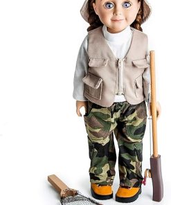 The Queen’s Treasures 18 Inch Doll Clothes, Accessories and Shoes, Complete 11 Piece Set – Outfit, Hiking Boots, and Fishing Gear, Compatible with American Girl Dolls