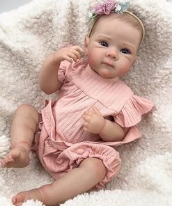 Zero Pam Realistic Reborn Baby Dolls, 20 Inch Lovely Newborn Baby Dolls Full Body Girl Soft Vinyl, Anatomically Correct Baby Doll with Full Accessories