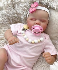 Realistic Reborn Baby Dolls – 19 Inch Sleeping Lifelike Newborn Baby Dolls Soft Cloth Body Real Life Doll Girl with Accessories Toy Gifts for Kids Age 3 + & Collectors 2