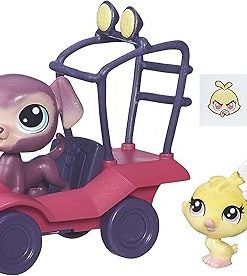 Littlest Pet Shop City Rides Labrador and Duckling Buggy