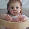 Black Girl Reborn African American Baby Dolls 20 inch Realistic Newborn Baby Dolls Real Life Like Black Baby Girl Soft Body Baby Dolls Eyes Open with Feeding Toy Gifts 4