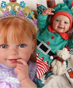 BABESIDE Reborn Baby Dolls – 20Inch Cute Soft Vinyl Realistic Baby Doll Poseable Smiling Real Life Baby Dolls with Complete Accessories for 3+ Years Old