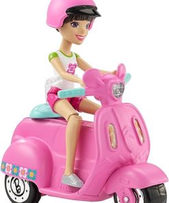Barbie On The Go Pink Scooter and Doll 2