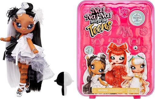 Na! Na! Na! Surprise Teens 11" Fashion Doll Odette Lakewood, Soft, Poseable, Black & White Hair, Swan-Inspired Outfit & Accessories, Gift for Kids, Toy for Girls & Boys Ages 5 6 7 8+ Years