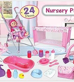 Lissi Baby Doll – 24 Piece Nursery Play Set 2