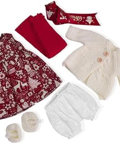 Handmade Waldorf Doll Clothes 12 inch Clothing Set with Pretty Box Girl Christmas Birthday Gift-Eva’s Clothes Accessories