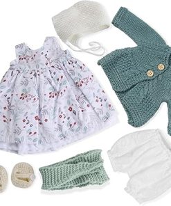 12 inch Clothing Set Handmade Waldorf Doll Clothes with Beautiful Box for Girl Birthday Present-Eloise’s Clothes Accessories