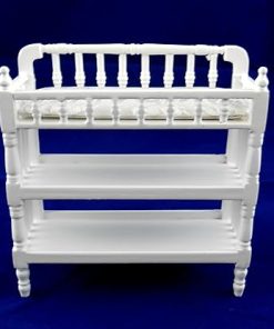 Dollhouse Miniature White Victorian Changing Table 2