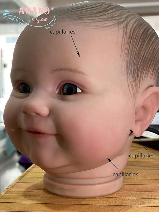 Anano Reborn Toddler Dolls Newborn 24 Inches Silicone Reborn Baby Doll Hand Drawn Veins Real Life Size Baby Doll Toy for Age 3+ Birthday Gift - Image 2