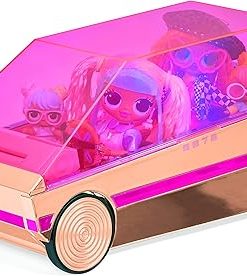 LOL Surprise 3-in-1 Party Cruiser Car with Pool, Dance Floor and Magic Black Lights, Multicolor – Great Gift for Girls Age 4+