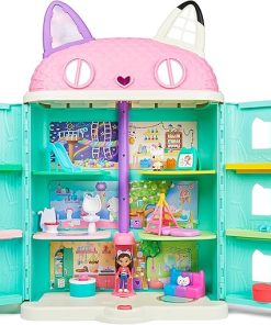 Gabby’s Dollhouse 15-Piece Purrfect Dollhouse with Sounds