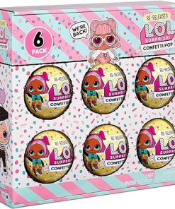 L.O.L. Surprise! Confetti Pop 6 Pack Angel – 6 Re-Released Dolls Each with 9 Surprises (571605)