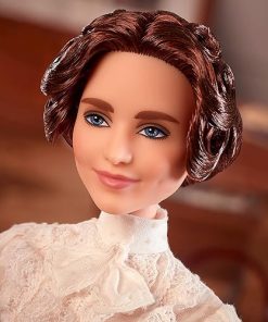 Barbie Inspiring Women Helen Keller Doll (12-inch) Wearing Blouse and Skirt, with Doll Stand & Certificate of Authenticity, Gift for Kids & Collectors, Pink 2