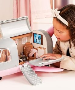 Lori – Airplane for Mini Dolls – Jet & Accessories for 6-inch Dolls – Working Lights & Sounds – Chess Game & Play Food – 3 Years + – Luxury Jet 2