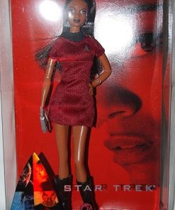 Barbie Star Trek Lt. Uhura AA Red & Black Dress Lovely