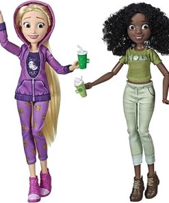 Disney Princess Ralph Breaks The Internet Movie Dolls, Rapunzel & Tiana Dolls with Comfy Clothes & Accessories
