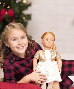 Our Generation Holiday Hope-Holiday Doll in Sequin Outfit, 18″ 2