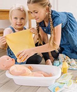 Melissa & Doug Mine to Love Deluxe Baby Care Play Set (48 Pieces – Doll + Accessories to Feed, Bathe, Change, and Cuddle) 2