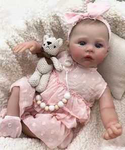 Zero Pam 19 Inch 48 CM Realistic Reborn Baby Dolls Girl, Lifelike Newborn Baby Dolls with Soft Cloth Body Cute Newborn Toddler Doll with Accessories for Kids Age 3+