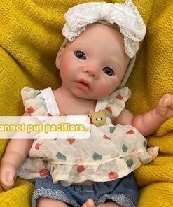 OtardDolls 11 inch Full Silicone Baby Lifelike Reborn Doll Handmade Realistic Reborn Dolls with Accessories 2