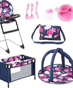 Bayer Travel Bed Doll Accessory Set 9 in 1
